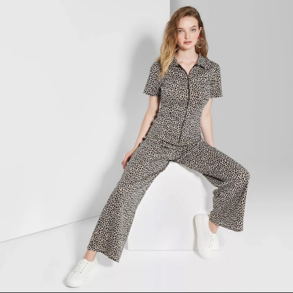 NWOT Wild Fable Leopard Jumpsuit